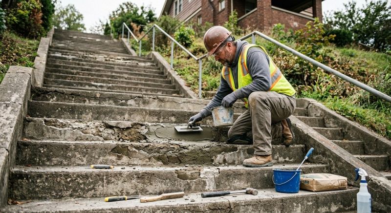 Walkway Repair in West Des Moines, IA