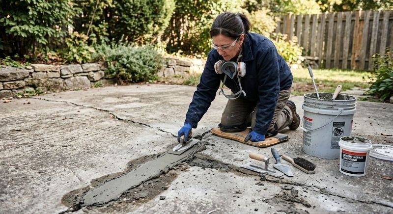 Cement Patio Repair Service